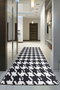 Conceptum Alfombra de Pasillo Kazayağı Djt Blanco y Negro 80 x 300 cm
